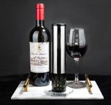 One Click Button Reusable Wine Bottle Openers Premium Stainless Steel Automatic Wine Opener for Home Kitchen Party Bar