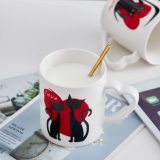 Heart Handle Ceramic Sublimation Mugs White Magic Blank Mug Sublimation, Mug