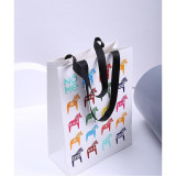 custimized printed birthday children candy paper bag with logo packaging black gift bags for clothes