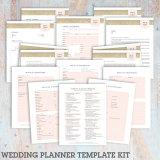 Personalised A4 Customized Loose-Leaf Binder Wedding Planner Organizer