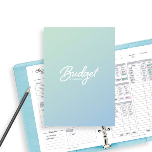 Custom Loose Leaf A5 Pu Leather Bill Budget Binder Planner with Cash Envelopes