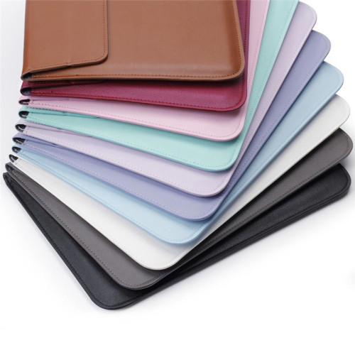 Cheap Price Good Quality Laptop Sleeve Bag With Waterproof PU Leather And Standing Function For Men And Women On Business