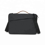 PU leather handle laptop bag for mac book pro 13.3 Inch shoulder strap laptop bag laptop bag oem