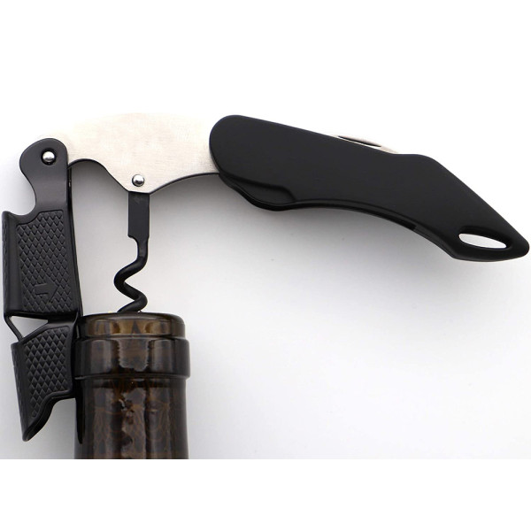 Durable multifunction customized portable Premium Professional Waiters Corkscrew Wine Bottle Opener Black Edition