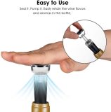 Wine Tools Reusable Wine Bottle Stoppers with Built-in Vacuum Pump Leakproof Silicone Bottle Stoppers Wine Saver Bottle