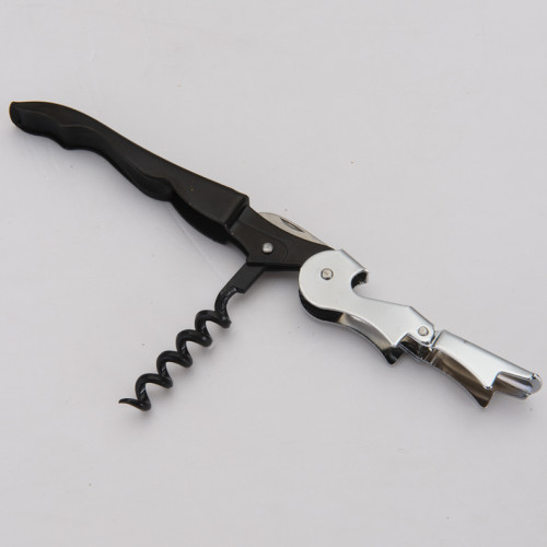 Wholesale Cheap Durable Multifunction Customized Double Hinged Stainless Steel Professional Waiters Corkscrew Bottle Wine Opener