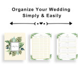 2022 A5 Customized Pu Loose-leaf Binder Wedding Planner Book