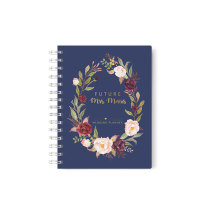 Custom Flowery Cover Spiral A5 Wedding Event Planner