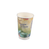 heat insulated paper cup coffee hot drink double wall cup custom logo
