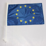 12 x18 inch knitted polyester car hood flags car window flags