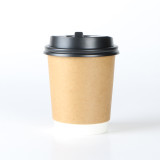 heat insulated paper cup coffee hot drink double wall cup custom logo