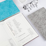 2022 A5 Custom Printing Design PU Leather Hardcover Agendas Notebooks