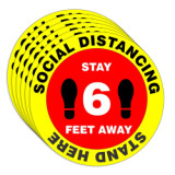 social distancing antiskid floor tiles stickers for supermarkets