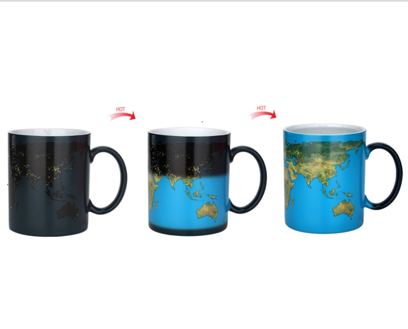 Custom Porcelain Mugs Cups Plain White sublimation Ceramic Mugs Promotional Gift Color Changing Coffee Ceramic Mugs