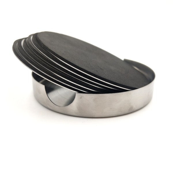 Round Stainless Steel Coaster Hot Sale Coaster with Metal Holder