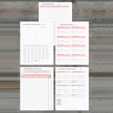 Personal Hardcover Custom Marble Budget Planner Organizer