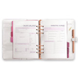 Personal Customized Loose Leaf Ring Binder Happy Planner Organizer with Dividers