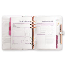 Personal Customized Loose Leaf Ring Binder Happy Planner Organizer with Dividers