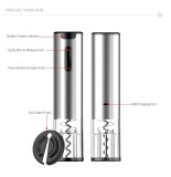 Rechargeable Electric Wine Corkscrew Lithium Batteries USB Charge Electric Wine Bottle Opener