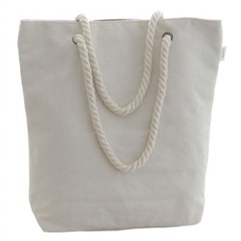 100% reusable cotton canvas tote bag