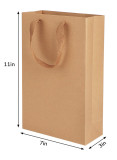 Environmentally friendly packing material recyclable custom size printed colour logo packaging kraft paper bag