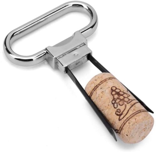 Wine Bottle Opener Durable Stainless Steel Beer Openers Two-Prong Cork Puller with Cover