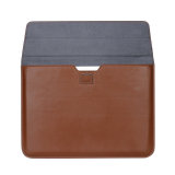 13 inch PU Leather Case laptop Sleeve bag with Stand Bag with Stand for Notebook Sleeve