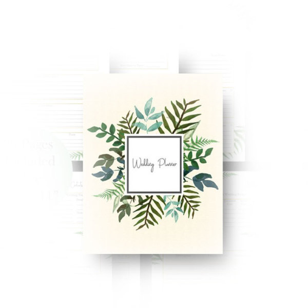 2022 A5 Customized Pu Loose-leaf Binder Wedding Planner Book