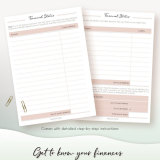 OEM Colorful Spiral Custom Monthly Happy Cash Budget Planner