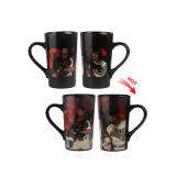 China wholesale sublimation blanks heat sensitive personalized color changing ceramic mug hot coffee magic mug with custom