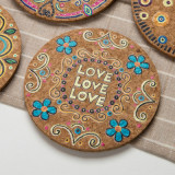 Eco-friendly cheap cork coasters custom cork plant coaster