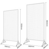 free standing hanging things black metal wire grid mesh wall panel display racks stand