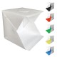 New style 40cm LED round light bar 3 light color portable photography cube mini photo studio