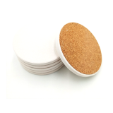 Customized Printing Accepted Blank White Water Absorbent Coaster