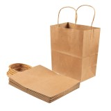 High Quality Custom Logo packaging clothes bolsas kraft shopping paper bags for Store