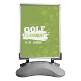 wholesale outdoor led displays pavement sign curtain a4 holder poster stand