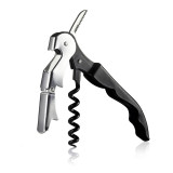 Professional Waiter Bar Opener Premium Stainless Steel Wine Keys Black Waiter's Corkscrew