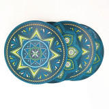Moisture Absorbing Stone Coasters with Cork Base