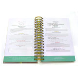 Customized 2022 Design Hardcover Spiral Journal Notebook Planner With Pocke