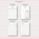 Custom Pink Pu Leather Daily Budget Binder Planner
