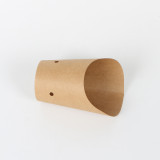 brown kraft chip french fries holder disposable paper cup snack food grade cup