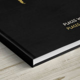 Black Hardcover Custom Notebook Travel Journal Planner