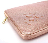 Sleeve for 13  MacBook Bling Bling Glitter Notebook Sleeves bag case 13  Laptop for woman - Rose Gold