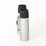 Compact White Roof Prism DCF Binoculars 10x25 for Sightseeing Hiking