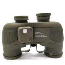 HD Waterproof BAK4 Prism FMC 7x50 Binoculars with Compass