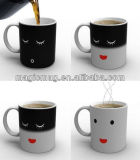 High Quality Round Handle Matt Magic Mug Color Changing Mug