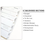 Custom Flowery Cover Spiral A5 Wedding Event Planner