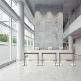 wholesale Retractable Belt Barrier Polished Stainless Steel Post crowd control stanchion