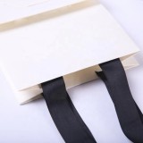 Factory Wholesale High-end Personalized creative logo Label Tag Tshirt Jewellery Custom Packaging Paper Bag With Ribbon