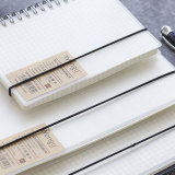 Custom Printed Covered Blank PVC Graph Paper Writing Journal Notebook Diary
